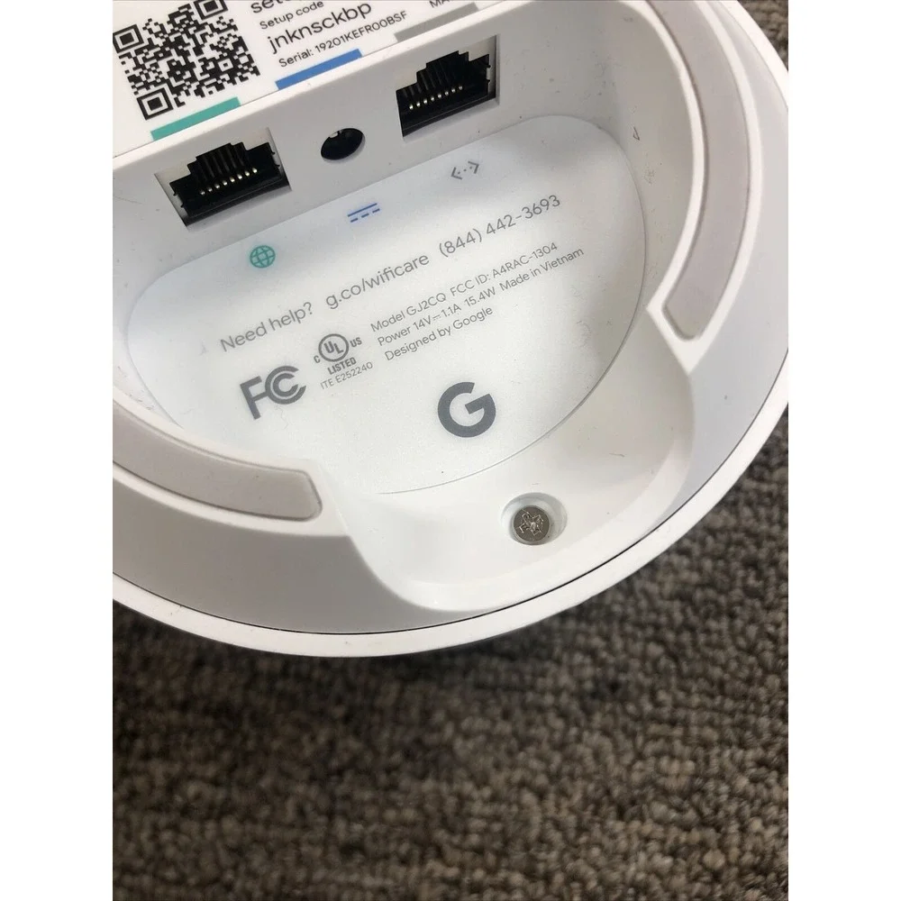 UNTESTED Google‎ Wifi Point Snow (GJ2CQ - 1st Generation)